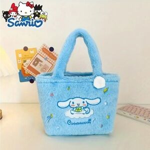 Cinnamoroll Plush Handbag Cosplay Shoulder Bag, MU Bag, Tote Bag EUC